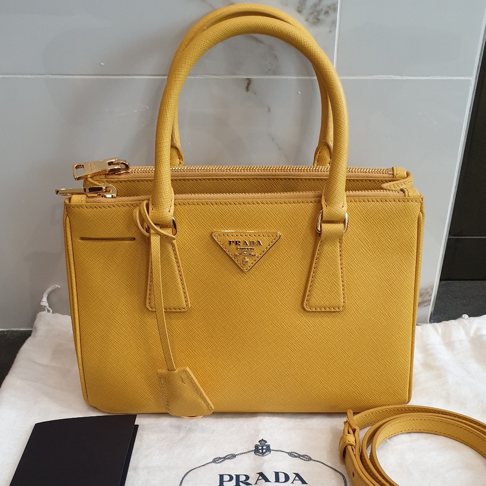 Prada Galleria Mimosa Saffiano